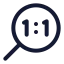 Imageactualsize icon with stroke rounded style