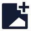 Imageadd icon with solid sharp style