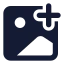 Imageadd icon with solid standard style