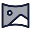 Imagecomposition icon with duotone standard style