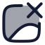 Imagedelete icon with duotone rounded style