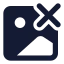Imagedelete icon with solid standard style