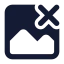 Imagedelete icon with solid standard style