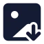 Imagedown icon with solid standard style