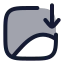 Imagedownload icon with duotone rounded style