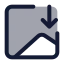 Imagedownload icon with duotone standard style