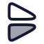 Imageflipvertical icon with duotone rounded style
