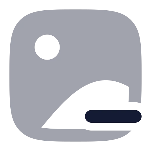 Image Minus Icon in Bulk Rounded style