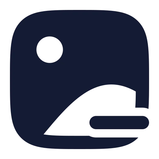 Image Minus Icon in Solid Rounded style