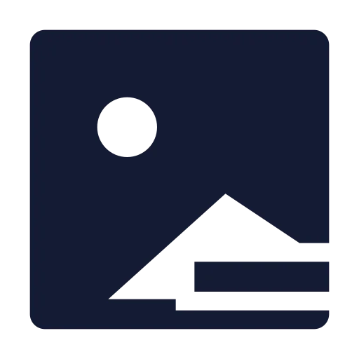 Image Minus Icon in Solid Sharp style