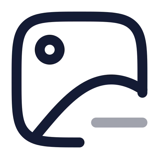 Image Minus Icon in Twotone Rounded style