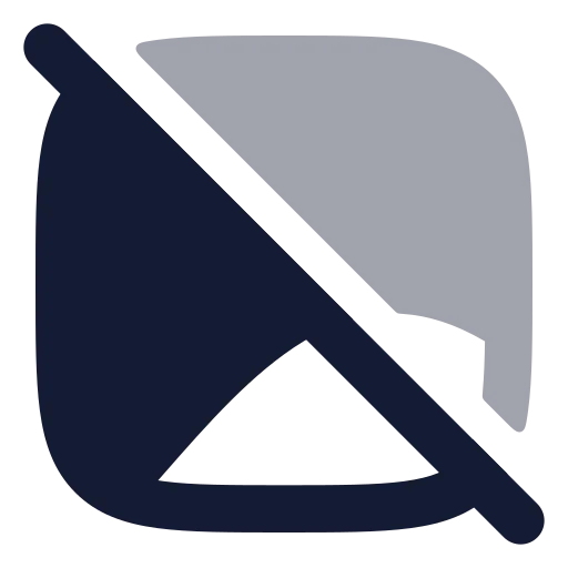 Image Off Icon in Bulk Rounded style