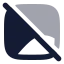 Imageoff icon with bulk rounded style