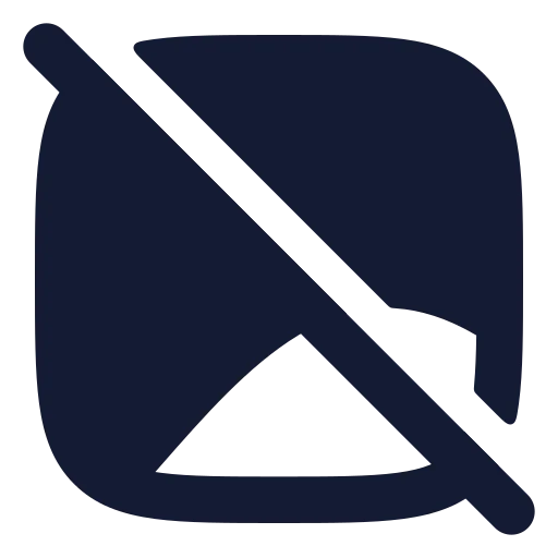 Image Off Icon in Solid Rounded style