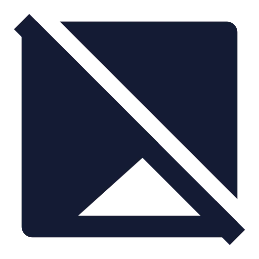 Image Off Icon in Solid Sharp style