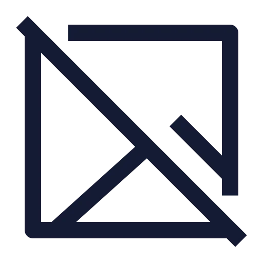 Image Off Icon in Stroke Sharp style
