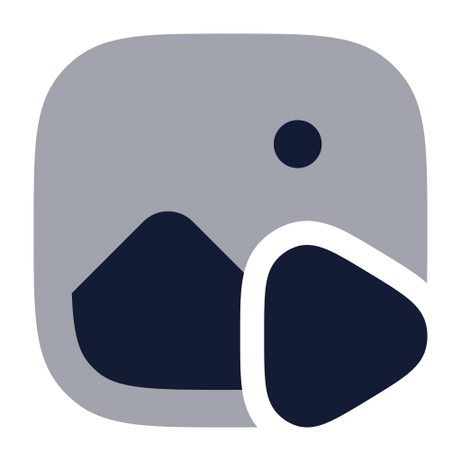 Image Play Icon in Bulk Rounded style