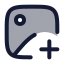 Imageplus icon with duotone rounded style