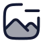Imageremove icon with duotone rounded style