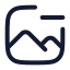 Imageremove icon with stroke rounded style
