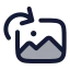 Imagerotationclockwise icon with duotone rounded style