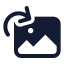 Imagerotationclockwise icon with solid standard style