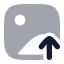 Imageup icon with bulk rounded style