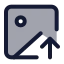 Imageup icon with duotone standard style