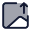 Imageupload icon with duotone standard style