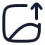 Imageupload icon with stroke rounded style