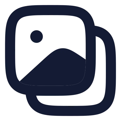 Images Icon in Solid Rounded style