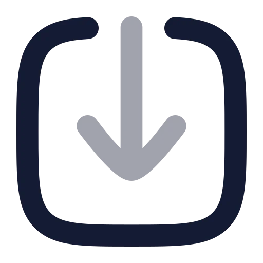 Import Icon in Bulk Rounded style