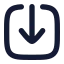 Import icon with solid rounded style