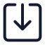 Import icon with stroke standard style