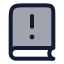 Importantbook icon with duotone rounded style
