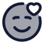 Inlove icon with duotone rounded style