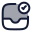 Inboxcheck icon with duotone rounded style