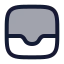 Inbox icon with duotone rounded style