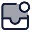Inboxunread icon with duotone standard style