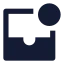 Inboxunread icon with solid sharp style