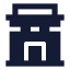 Indiagate icon with solid sharp style