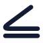 Inequality icon with solid rounded style