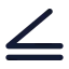 Inequality icon with solid standard style