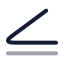 Inequality icon with twotone rounded style