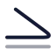 Inequality icon with twotone rounded style