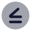 Inequalitycircle icon with bulk rounded style