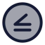Inequalitycircle icon with duotone standard style