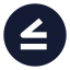 Inequalitycircle icon with solid sharp style