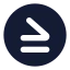 Inequalitycircle icon with solid rounded style
