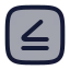 Inequalitysquare icon with duotone rounded style